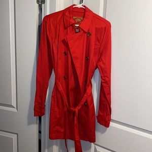 Michael Kors Red Trench Jacket